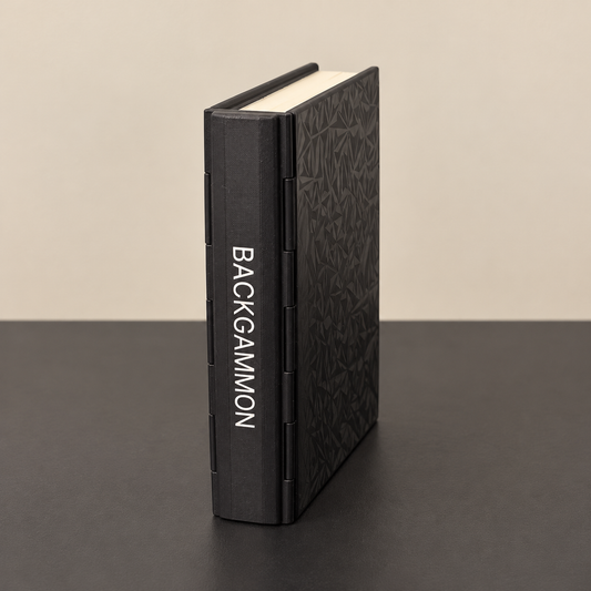Black book-style Backgammon case