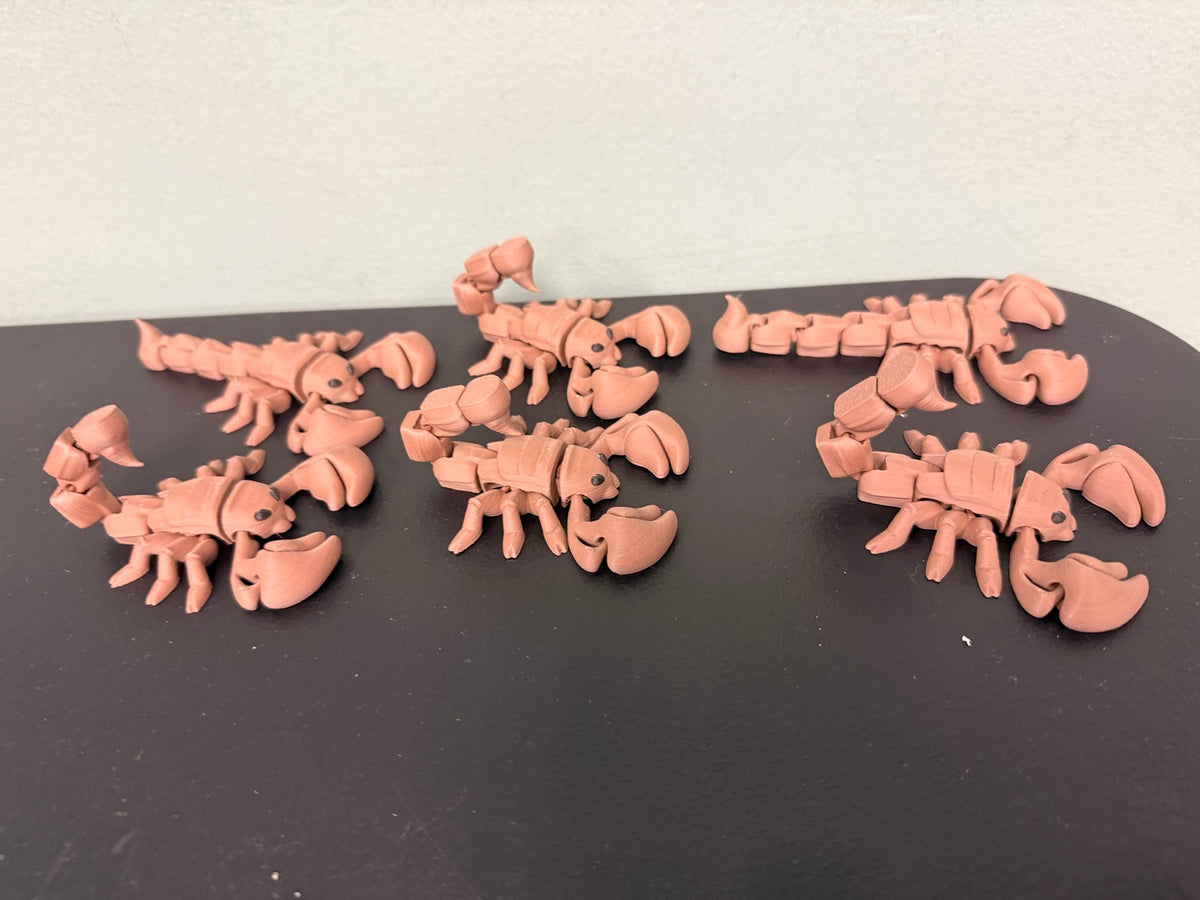 Original group photograph of articulated scorpion prints
